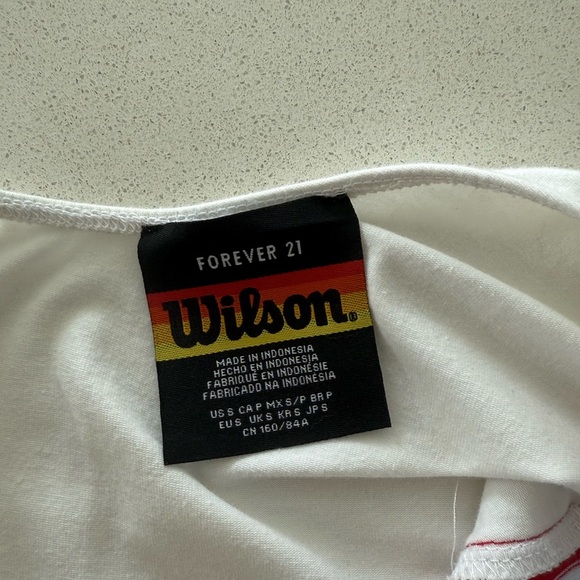 Wilson Tennis Women's White and Blue Bodysuit - Picture 2 of 8